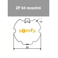 Visuel 2 ROUE + COURONNE ZF64 RECENTRE (D50) Reference SY9410400 Adaptations Somfy SOMFY