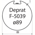Visuel 2 ADAPTATIONS POUR TUBE DEPRAT 89 (Ø45) Reference FAA4505_0516 Adaptations FAAC