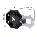 Visuel 2 SUPPORT MOTEUR POUR JOUE MINI COFFRE MAX 25 Nm REGLABLE 165-225 mm Reference SLV280195 Supports Selve SELVE