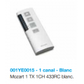 Visuel 2 EMETTEUR RADIO MOZART 1 CANAL BLANC Reference CA001YE0015 Commande Came Radio CAME