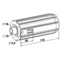 Visuel 4 EMBOUT ESCAMOTABLE ZF54 PALIER D18 / CARRE 10 Reference ZFA490A Embouts ZURFLUH-FELLER