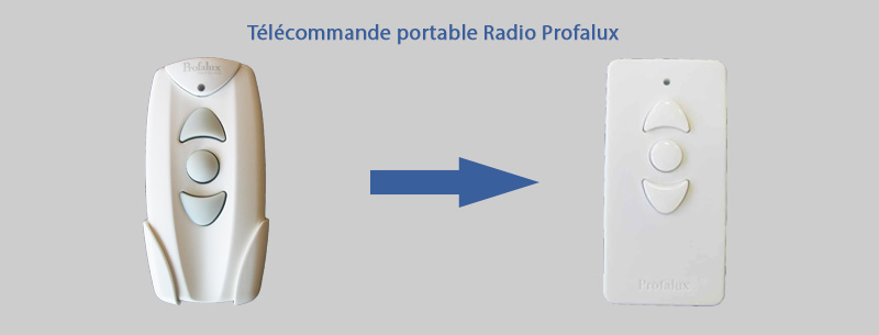 Télécommande individuelle Profalux Version Depuis Août 2016